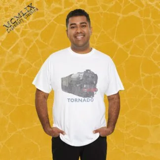 60103 Tornado Unisex Heavy Cotton Tee - Perfect for  Steam Train Enthusiasts