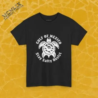 Gulf of Mexico Stay Salty Tee, Beach Shirt, Casual Gift, Ocean Lover Apparel, Sea Turtle Design, Summer Wardrobe