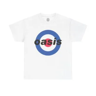 Brit Pop inspired Oasis Tee, Heavy Cotton T-Shirt, Music Lover Gift, Band Fan Shirt, Vintage Style Top